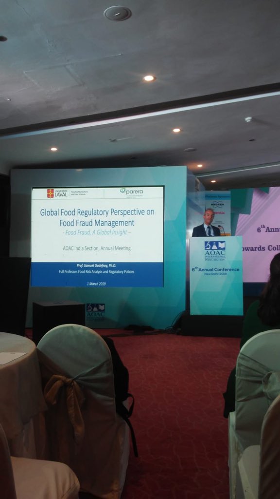 samgodefroy's tweet photo. 6th Annual Conference of the #IndiaSection of #AOACINTERNATIONAL - materializing the leadership of a vibrant #foodanalytical Community in India // this is the future of @AOACNews ! https://t.co/nol0pQ02Ms