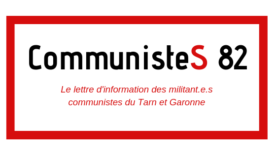 PCF_82's tweet photo. 📣 1ère édition de #CommunisteS82 
Retrouvez tous les 15 jours, le vendredi dans votre boite mail, un bulletin bref de l'actualité du #PCF82.
📰 Lire CommunisteS 82 ⤵️

https://t.co/iMGRpcEbMC

✅ Abonnez-vous ici ⤵️

https://t.co/3JizX662hk https://t.co/rsHUU28gYr
