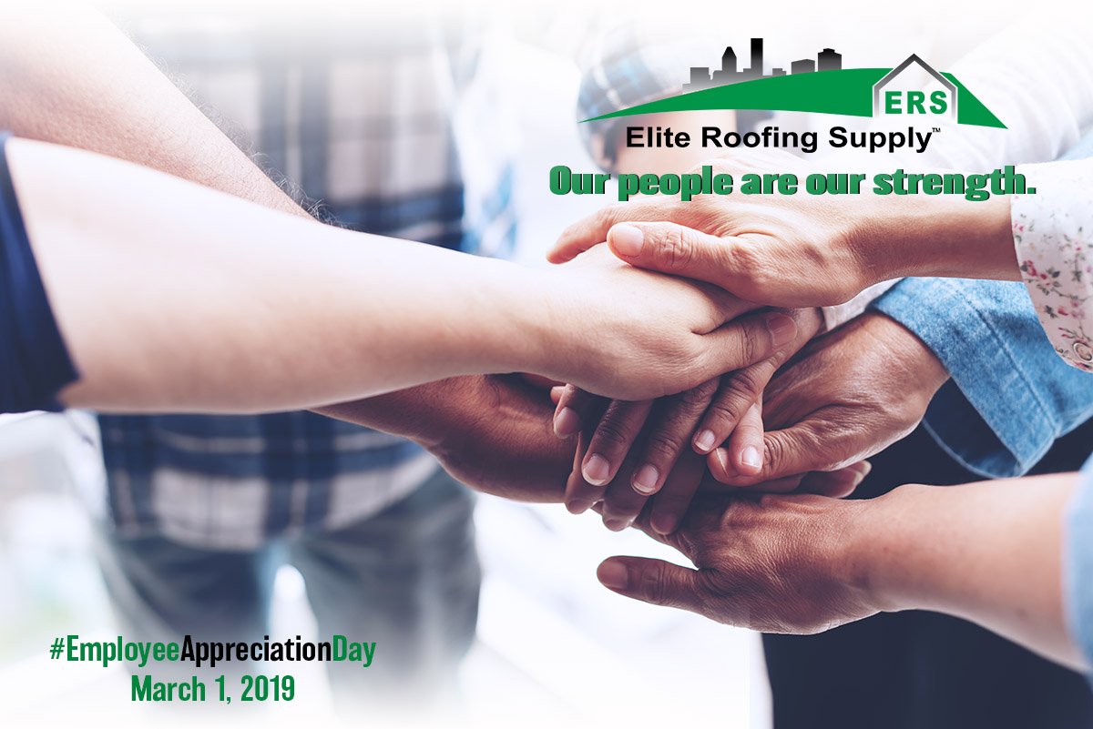 EliteRoofSupply's tweet photo. At Elite, we firmly believe that our people are our strength. Thank you to every Elite employee for all that you do. 

#EmployeeAppreciationDay 
#TheEliteDifference 
#roofing 
#roofingsupply https://t.co/RU34seT2em