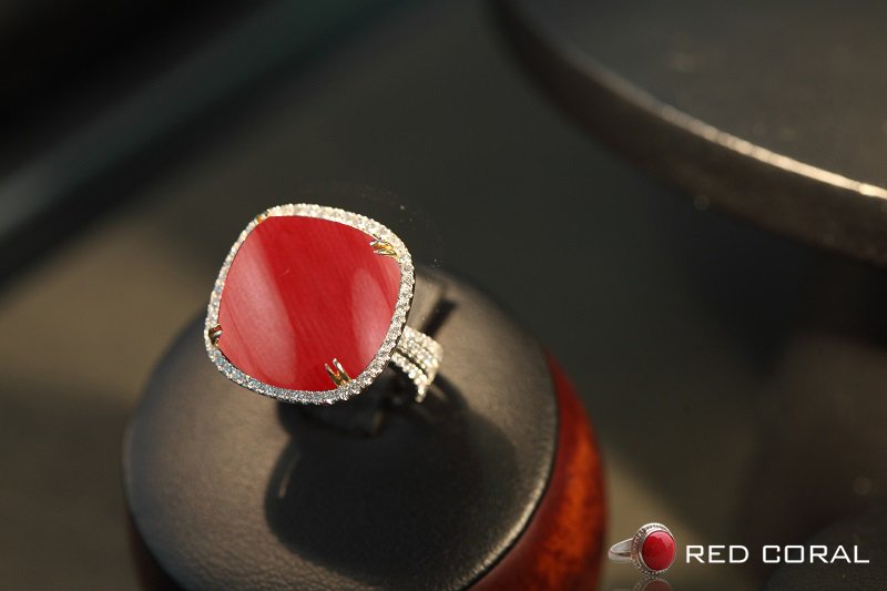 WT-MPR055 Exaggerated Multi-Element Gold Plating Red Coral Pearl Design  Female Ring Cocktail Party Finding - AliExpress