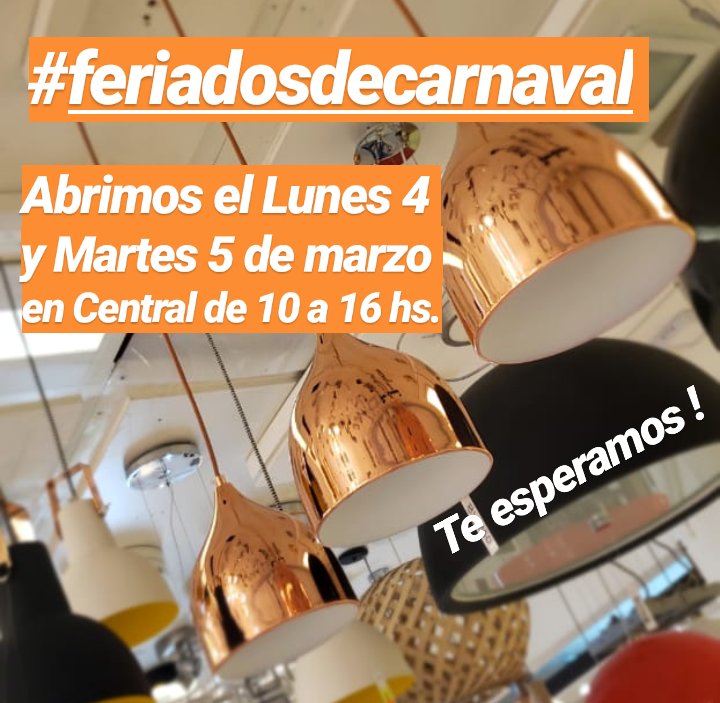 CANDILUZonline's tweet photo. #FeriadosdeCarnaval te esperamos ! #iluminate https://t.co/E1NbUjNSeG