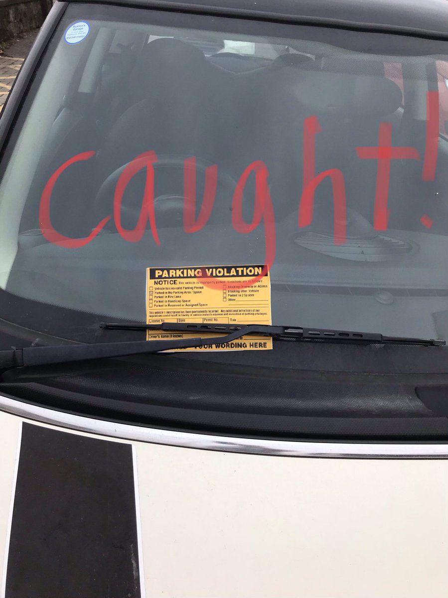 Be careful where you park if visiting Woodlands Family Nurture Centre....our children are on the case and this might happen! #DYW #earlyyears <a href="/carrielnds/">Carrie Lindsay</a> @LevenmouthPol