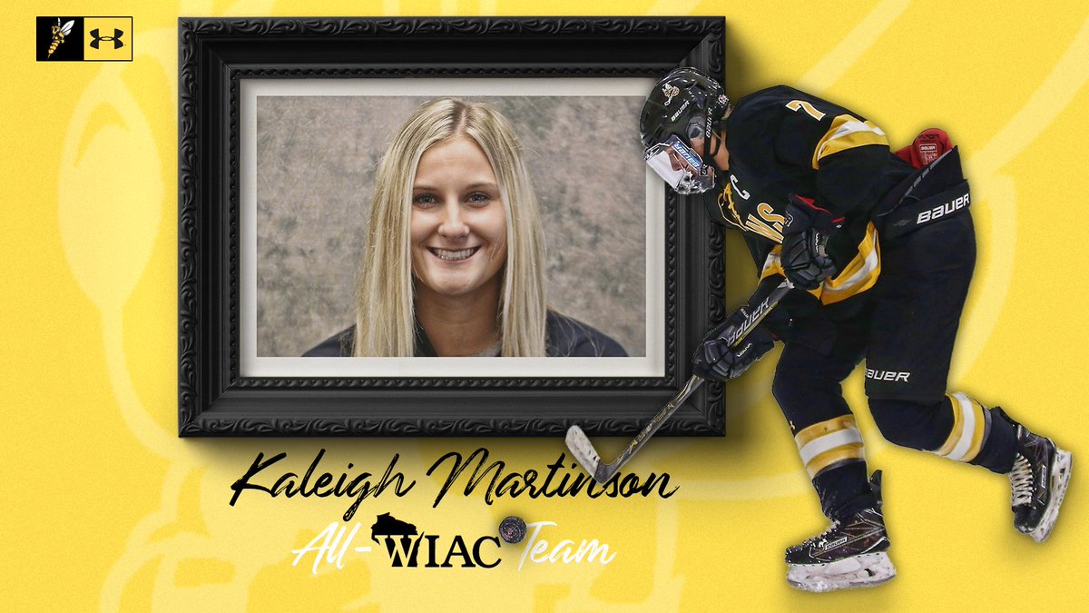 uwsathletics's tweet photo. Congrats to @WomensHockeyUWS’s Kaleigh Martinson, Jenna Curtis, Ty Bischoff and Mandy Tomlinson on their @wiacsports honors! #WeAreSuperior 
https://t.co/P1XDJ76Z4n https://t.co/Gw6B6aSyQM