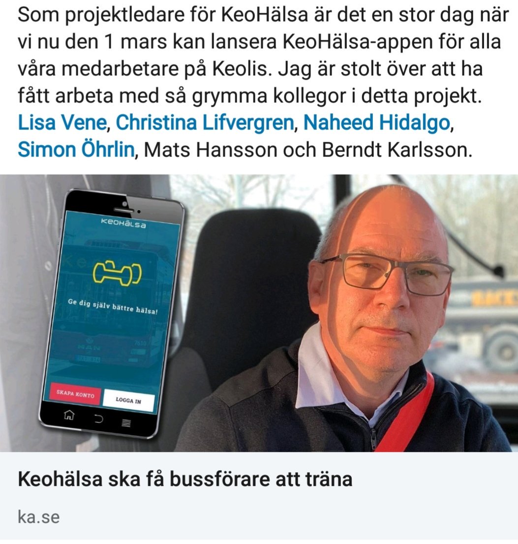 #Keolis - Större, starkare och friskare tillsammans.
