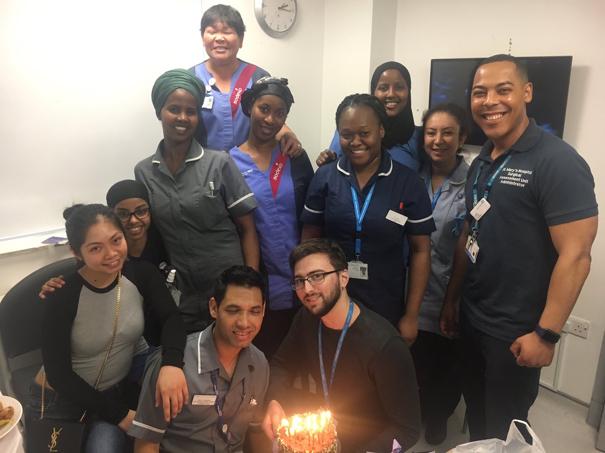 After a hardworking morning, it was time to celebrate our colleague’s birthday # staff feeling valued #imperialcollegehealthcareNHStrust