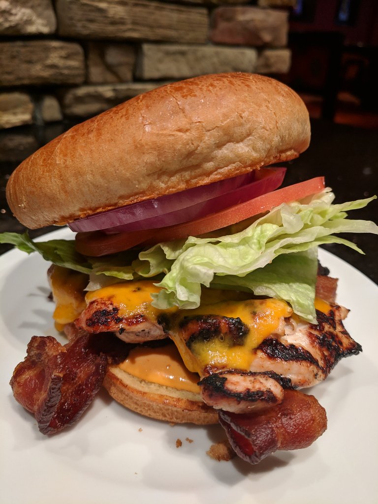 RenaissanceIndy's tweet photo. •Handheld of the Month• 
The Buffalo Chicken Sandwich comes loaded with a grilled buffalo chicken breast layered with cheddar cheese, bacon, lettuce, tomato, and onion with a house-made bun slathered with buffalo aioli. #handheldofthemonth #renaissanceindy #buffalochicken https://t.co/mE10ER6xLX