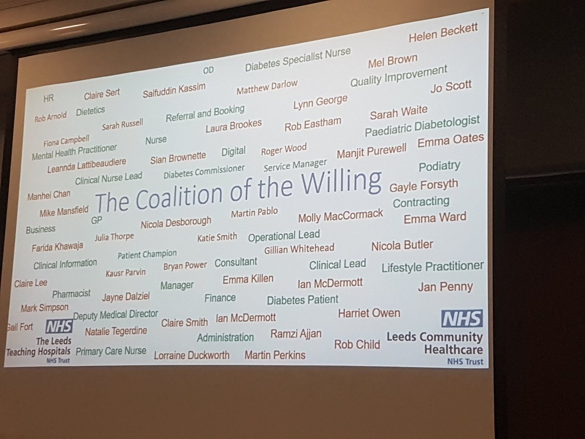RuthBurnett's tweet photo. Truly inspiring to finish the week hearing the report back from the citywide diabetes review #DiabetesLeeds #oneteamonevision. Quality QI working as #oneorganisation #togetherwithpatients who were front and centre of the coproduction and vision #soproud #wecan #WeWill https://t.co/uYwbAG4h9h