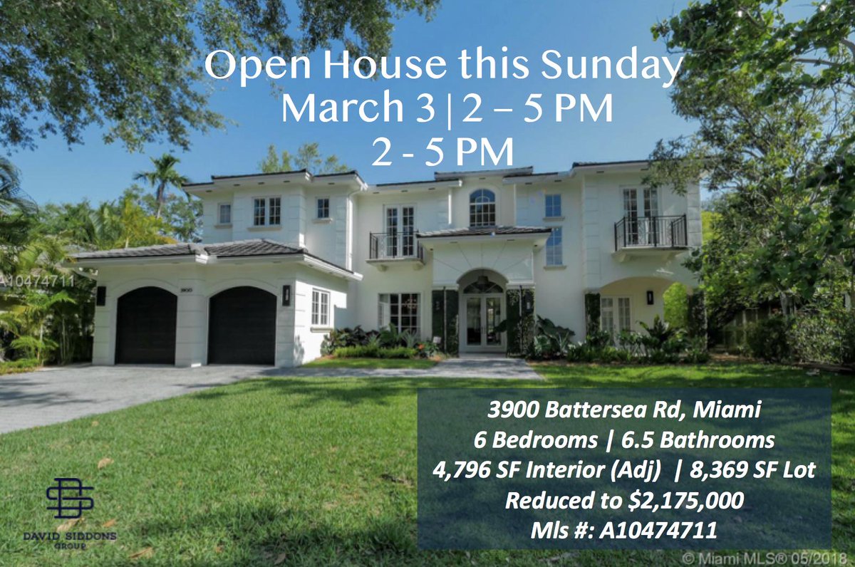 SiddonsRealtor's tweet photo. 5 #MiamiOpenHouses this Weekend in #CoconutGrove and #HighPines!
📍3900 Battersea Rd
🔗https://t.co/52KPs415Q4 …
📍1723 Tigertail Av
🔗https://t.co/vIBXrvkkwh …
📍251 E Shore Dr
🔗https://t.co/DBxkbfqTWq …
📍247 E Shore Dr
🔗https://t.co/u94rOuGCCF …
#miamihomesforsale https://t.co/TNTqi0Cmth