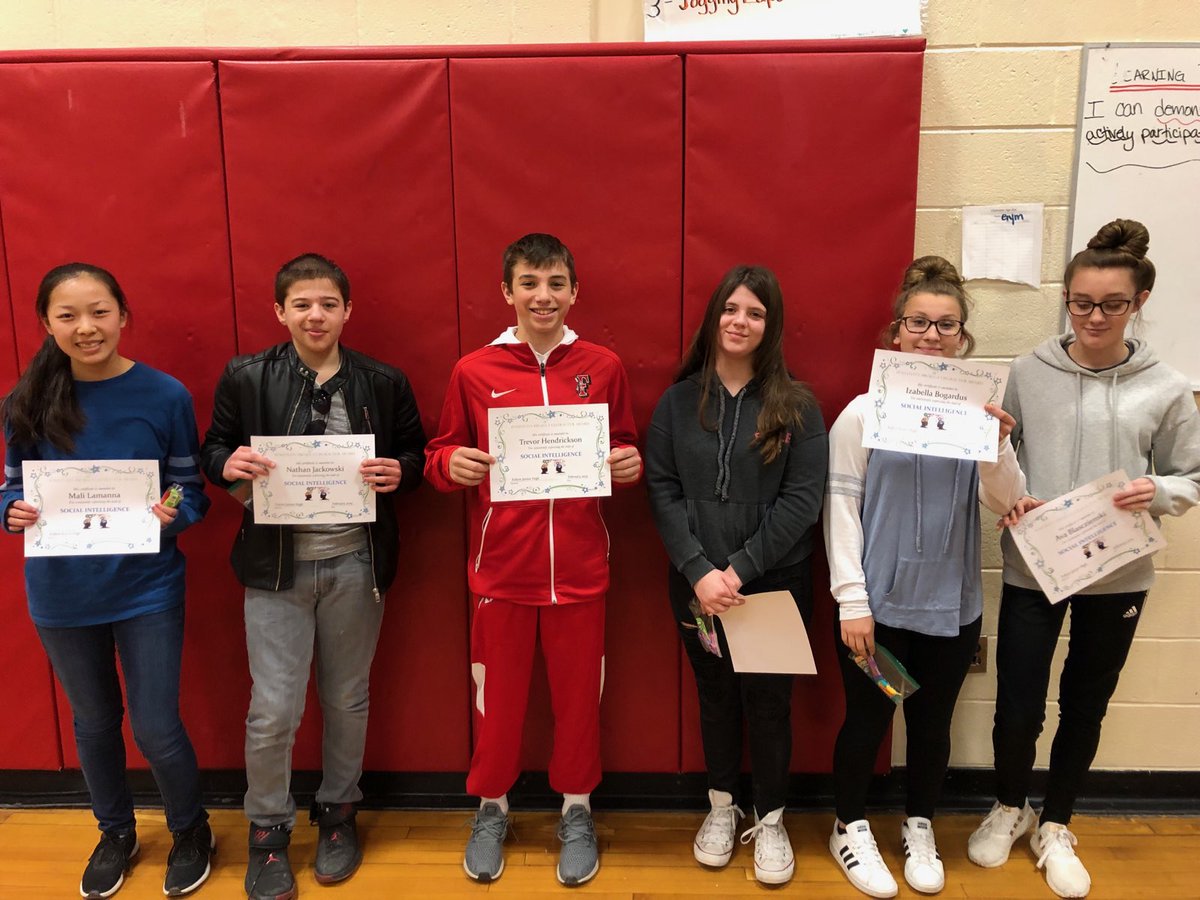 fultonjrraiders's tweet photo. Some of our top notch eighth graders being recognized for their social intelligence and enthusiasm!
@PosProject #fultonraiders https://t.co/dtIP4RTUOr