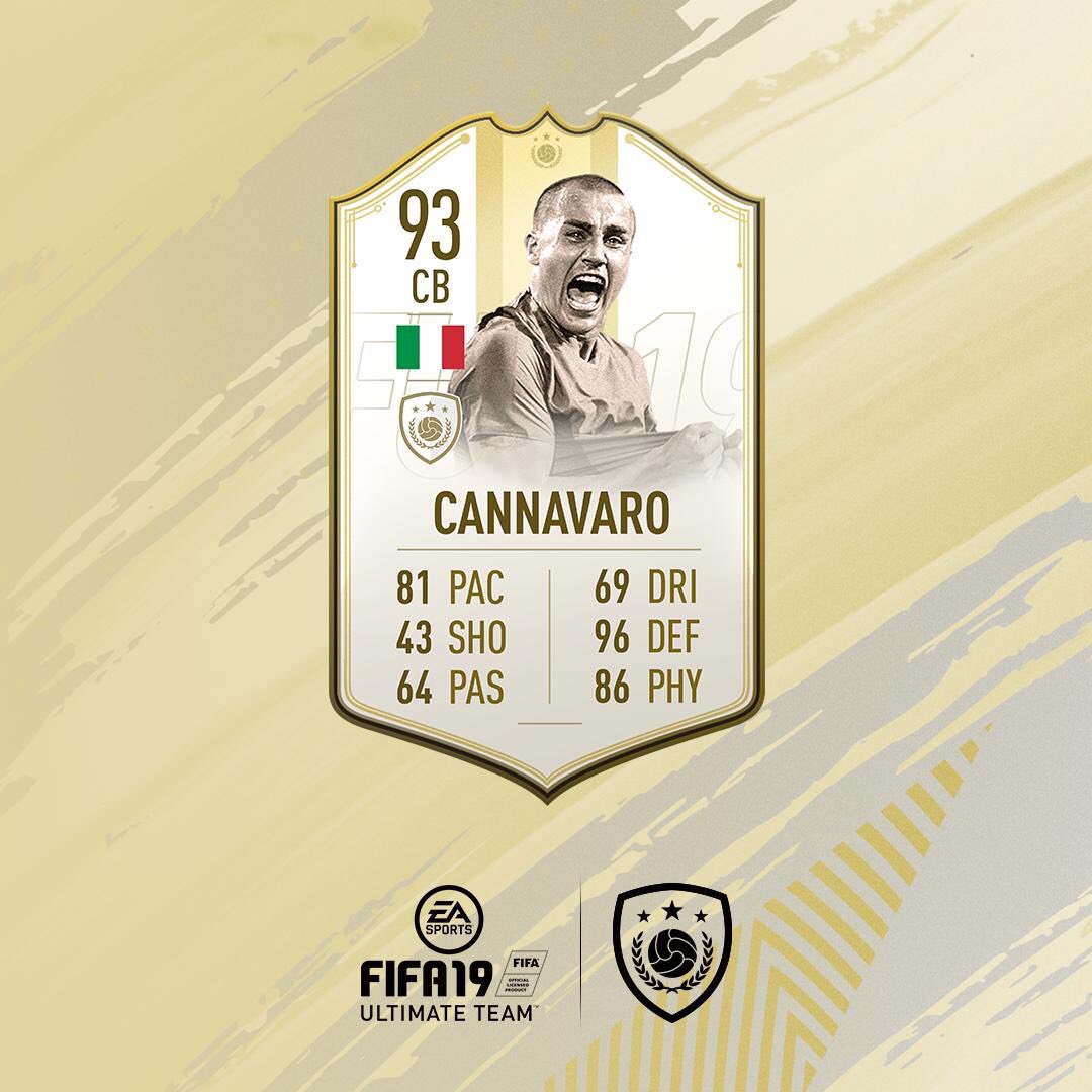 easportsfcfr's tweet photo. L’icône Prime Moments Cannavaro est dispible via DCÉ ! #FUTPlayerDays #FIFA19 https://t.co/k8Y5ztzyif