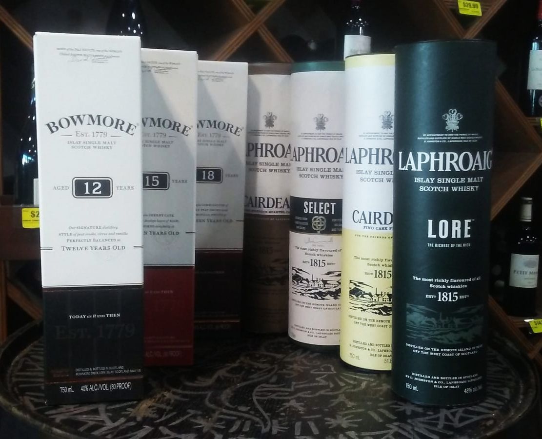 A whole new collection of Scotch has come to Jensen's with Bowmore and Laphroaig. Feeling like having a taste? Come and check them out this Saturday 2nd from 6 to 9 pm.