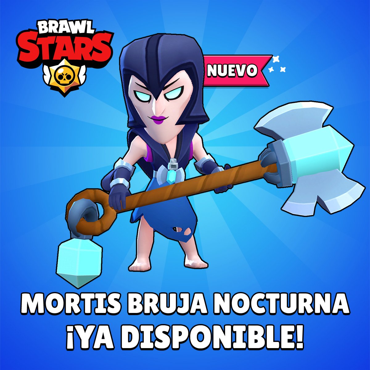BrawlStarsC's tweet photo. ¡Mortis Bruja nocturna disponible! ¡No te lo pierdas!
#brawlstars #brawlstarschile #brawlstarscl https://t.co/97ijeWBX0C