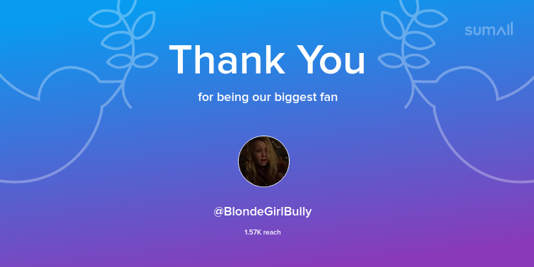 TheirMage_'s tweet image. Our biggest fans this week: @BlondeGirlBully. Thank you! via sumall.com/thankyou?utm_s…
