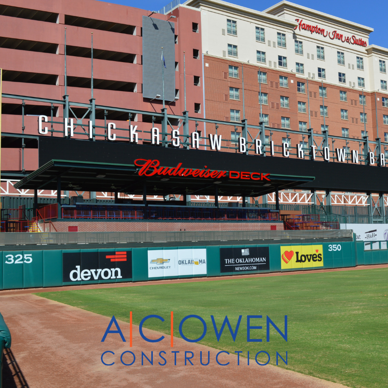 acowenconstruct's tweet photo. Who is ready for some baseball?! Project Spotlight: Chickasaw Bricktown Ballpark Budweiser Deck https://t.co/rpwA8SahEc