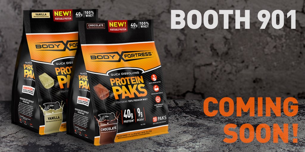We’re excited to introduce our new quick dissolving Protein PAKS – which are available to sample at the <a href="/ArnoldSports/">Arnold</a> event 3/1 – 3/3. Stop by our booth so you can Drop It. Shake it. And Build Your Fortress #ASF2019 

Protein PAKS will be available at a Walmart near you soon!