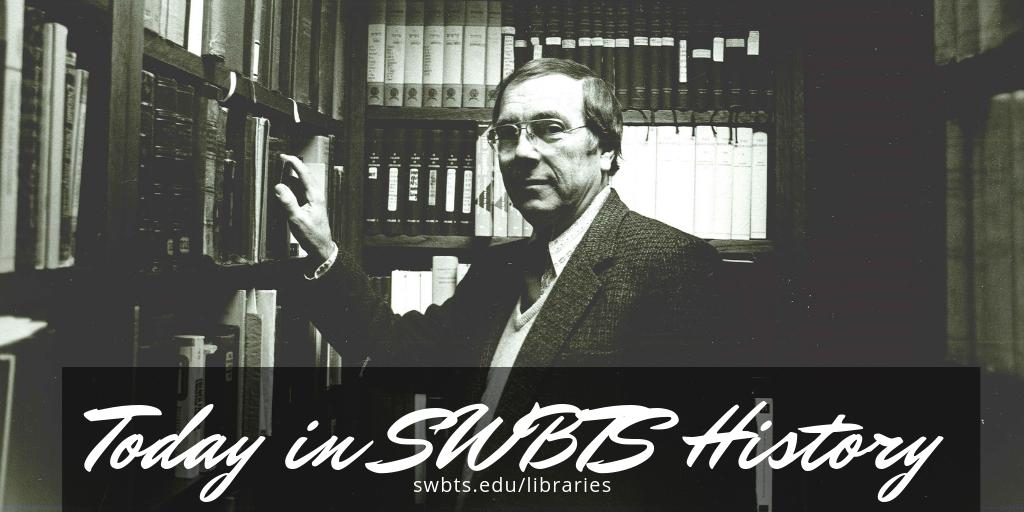SWBTSlibraries's tweet photo. #TodayInSWBTSHistory we remember Dr. E. Earl Ellis who passed away on this day in 2010. Dr. Ellis served as Research Professor of Theology Emeritus and entrusted @swbts with his substantial theological library. The 12 books Dr. Ellis wrote are all available at #RobertsLibrary https://t.co/kshhxBib0f