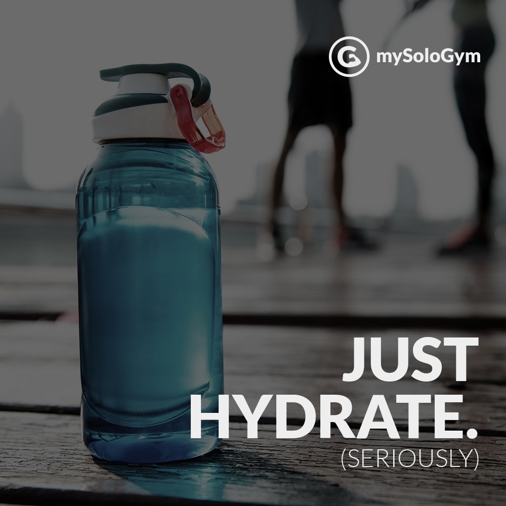 MySoloGym's tweet photo. Just Hydrate. It's a Requirement, Not an option.
.
.
.
.
#mySoloGym #justhydrate #fitlife #fit #gym #gymlife #fitness #fitpo #fitnessmotivation #gymlover #instafit #instamotivation #gymaddict #iliftbro #workout #motivation #hiit #fullbodyworkout #buildyourbody #challengeyourself https://t.co/up6wFY34PB