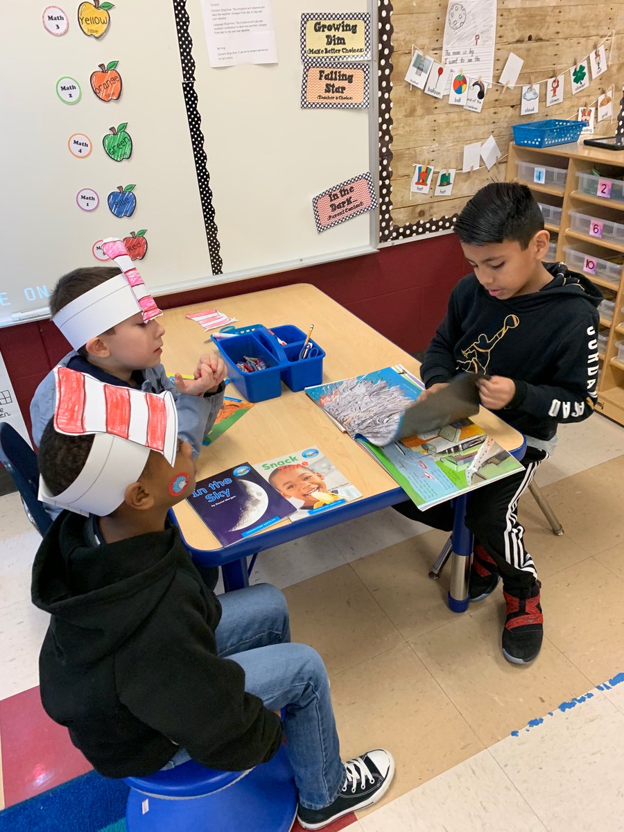 jordanmdillon's tweet photo. Read Across America for Dr. Seuss Birthday! Our kinder friends are reading with their 3rd grade friends. @CISDDeZavala #ReadAcrossAmericaDay #BeCVISD https://t.co/VZVbOpztnp