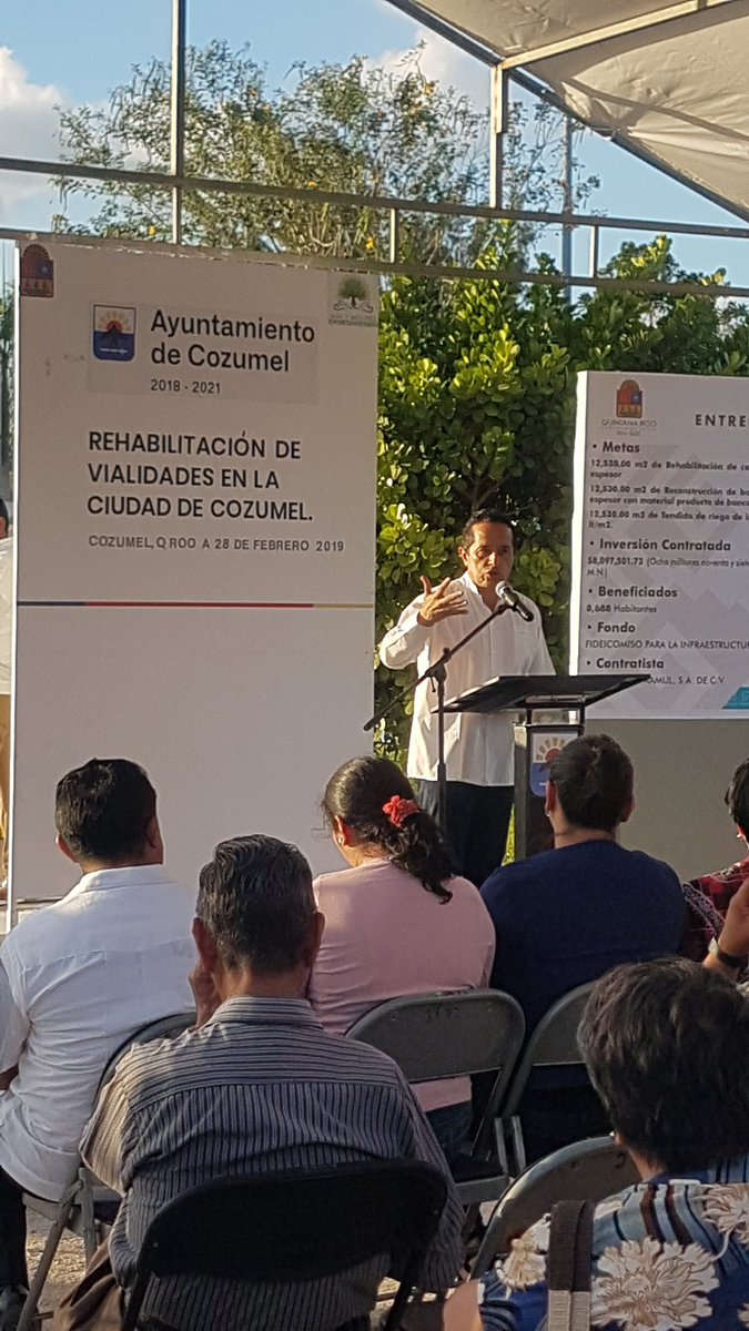 Inauguracion obras #Cozumel <a href="/CarlosJoaquin/">Carlos Joaquín</a> <a href="/pedrojoaquin/"></a>