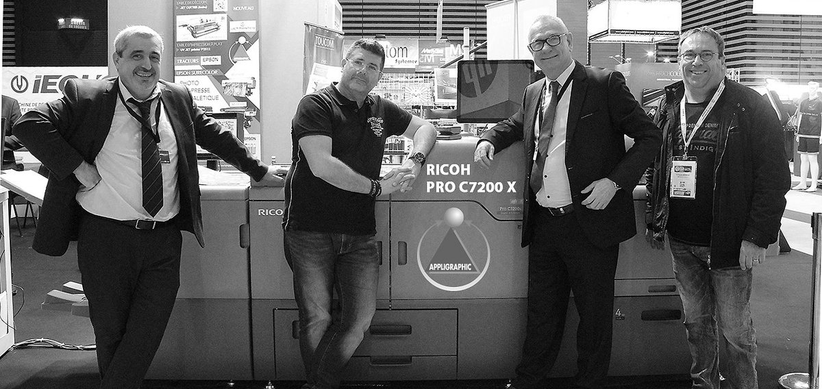 🥳 Le groupe APPLIGRAPHIC a équipé l'imprimerie FAGNOLA (38) d'un ensemble RICOH PRO C7200 blanc et de son façonnage associé pour répondre à des besoins d’impression en moyens volumes et pour remplacer un ancien équipement arrivé en fin de vie facebook.com/pg/APPLIGRAPHI…