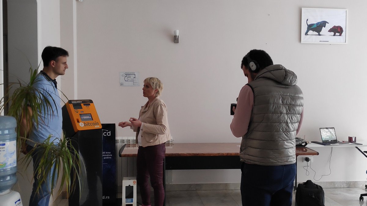 ecd_RS's tweet image. 📺Ekipa @linkTVrs u gostima! Tema: #cryptoATM i #kriptovalute.

#bitkoin #bitcoin #cryptocurrency #blockchain #blokčein #litecoin #lajtkoin #itirijum #ethereum
