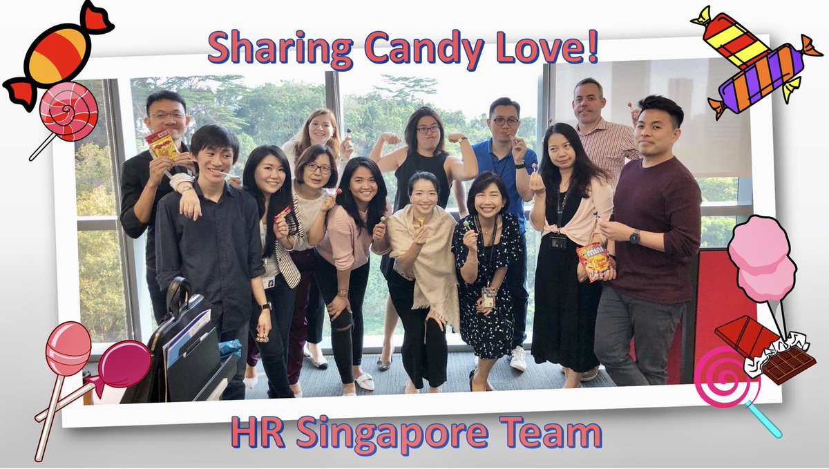 talleah_teo's tweet photo. Candy love overtaking Candy crush. @HPSingapore HR Team as Chief Fun Officers sharing candies and lollipops to incentivize healthy mix of productivity. #LifeAtHP #chieffunofficer https://t.co/FCQ3Dj6mQs