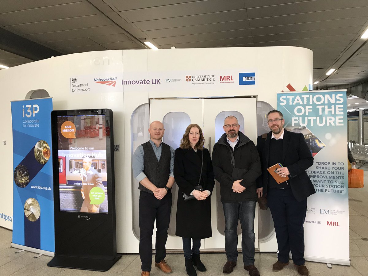 LBSInnovateHub's tweet photo. We had a great opportunity to discuss our outputs with the stations director, strategy and customer experience leads of @networkrail  this afternoon. @costaininnovate @CostainGroup @IfMCambridge https://t.co/HomdT7pYuf