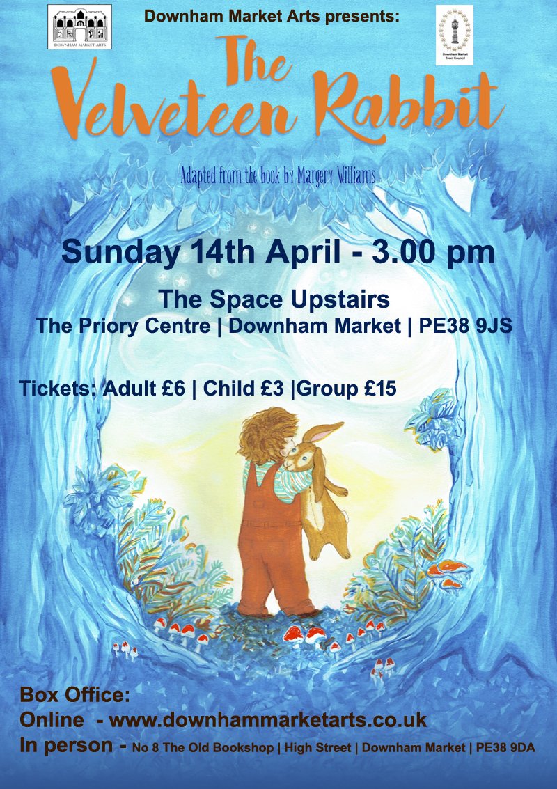DownhamArtsUK's tweet photo. @CPLewis Magical new production of The Velveteen Rabbit for half term!
Tickets: https://t.co/Xmncp0fmRo https://t.co/O5eyYXobM7