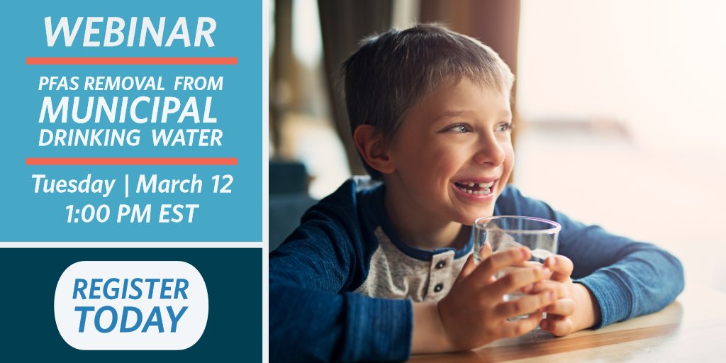 Join us for a live webinar as we explore PFAS treatment options including granular activated carbon and ion exchange resin, and discuss our approach to finding the best solution for each community’s water. Sign up today! ow.ly/KhFA50mfIc0