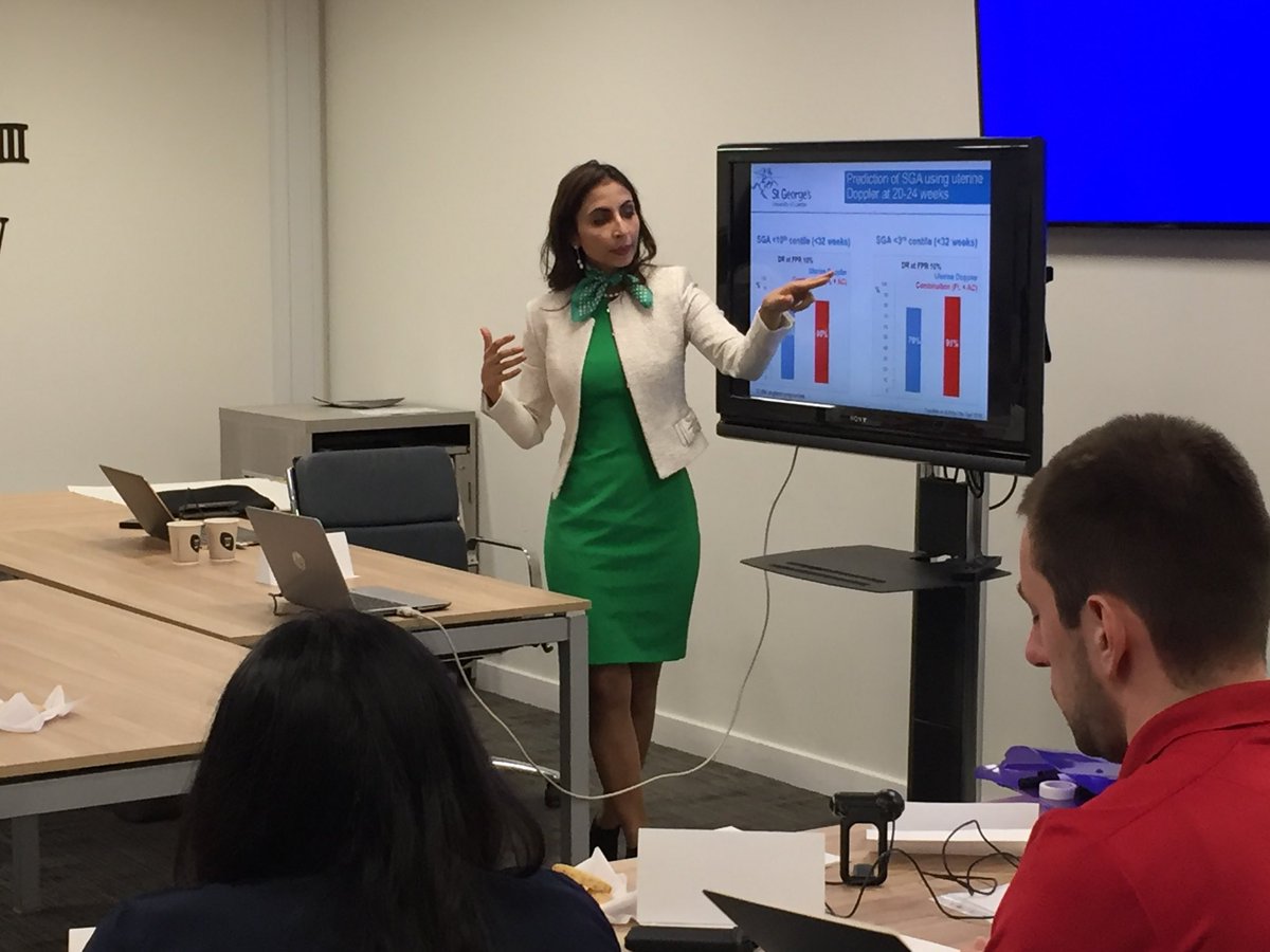 ProfAsmaKhalil's tweet photo. Excellent day talking about fetal growth restriction at the #iplacenta workshop on clinical complications in maternal and fetal health @StGeorgesUni @EU_H2020 https://t.co/AWOjsIBd81