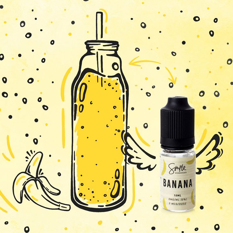 VapeMountain's tweet photo. Looking for a sweet and fruity vape? We bet you'll go bananas for the Simple Essentials Banana Eliquid! https://t.co/fz6ZQoJaVV 🍌🍌🍌🍌#SimpleEssentials #vape #vapers #UKvapefam #vaping #eliquid #ejuice https://t.co/A5KWmaUXo5