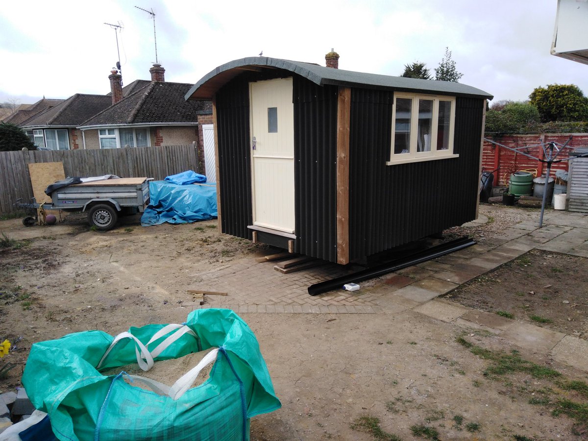 What to do with this little number? Shepherds hut built by the client means positioning of this will be a major part of the design to make it feel included and not out of place. Garden design in a day.....