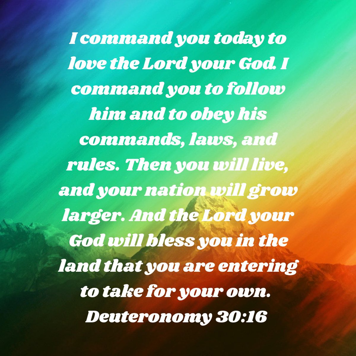 MichaelDMorris7's tweet photo. I command you today to love the Lord your God. I command you to follow him and to obey his comman…
https://t.co/0vbXAekI8L https://t.co/6A1gWBhlyD