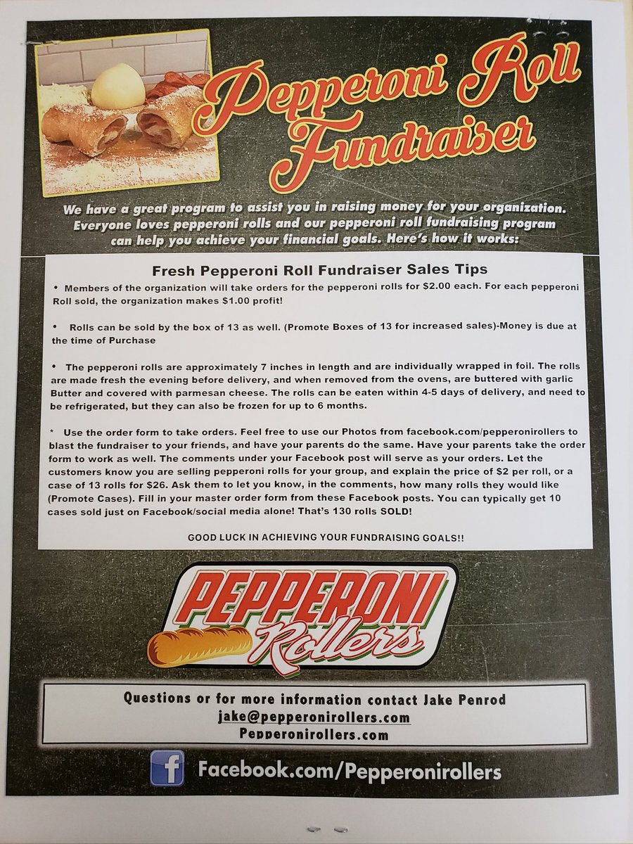 PerryFCCLA's tweet photo. 🚨🚨 Attention Perry Community!🚨🚨
Perry High School F.C.C.L.A. is hosting a pepperoni roller fundraiser!
We will be selling these rolls until March 11th! So you have plenty of time to put your orders in! If you are interested please contact us for more information! https://t.co/DcovlXiDY2