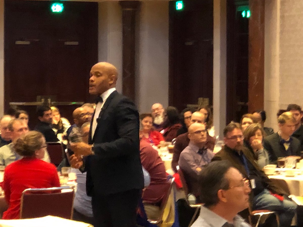theafner's tweet photo. The 49th Annual North Carolina Council for the Social Studies Conference in Greensboro offers the 2019 attendees a keynote address on race, power, and privilege. I applaud the leadership of #NCCSS19 for pushing social studies educators to do the “little things”. #NCSS https://t.co/KMqngEDRA2
