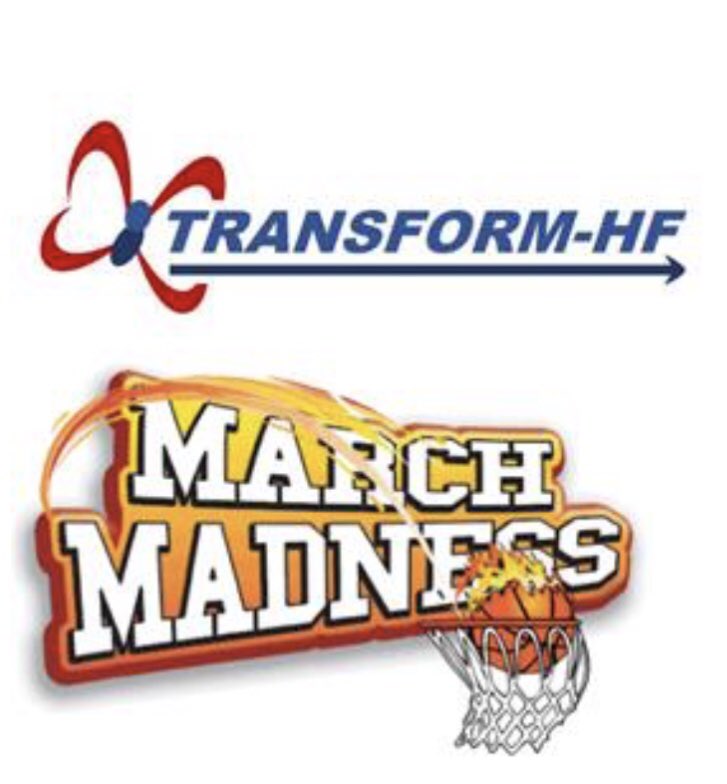 robmentz's tweet photo. TRANSFORM-HF March Madness begins. Who will have best recruitment? Will @DukeCardiology come out on top? Or will @YaleCardiology @inovaheart bring the heat? Maybe @JamesCFangMD @MahazarinG @ClevelandClinic @SophiaAirhart @NirUrielMD @UMMC_Heart @jonrichmd ? https://t.co/L2ljsX7Fb7