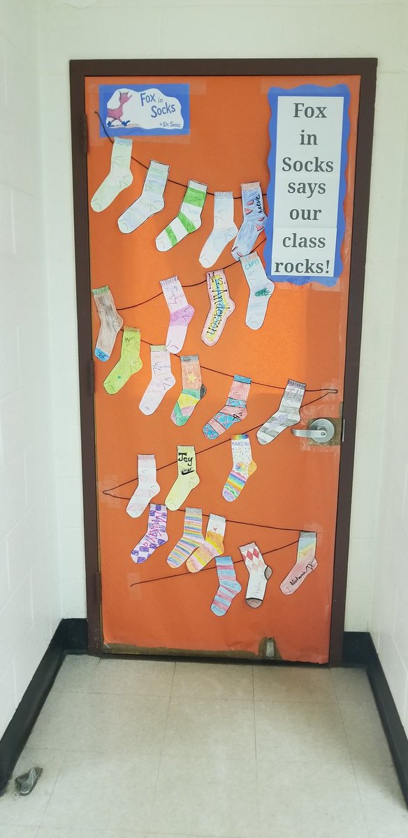 Read Across America...Dr. Seuss door. #WeAreEHPS #ferrarapride