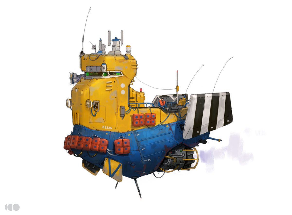 emrahelmasli's tweet image. Here is a tug from last year. Happy Friday!

#conceptart #flyingvehicles #sketch #tug #ships #artistsontwitter #artshare