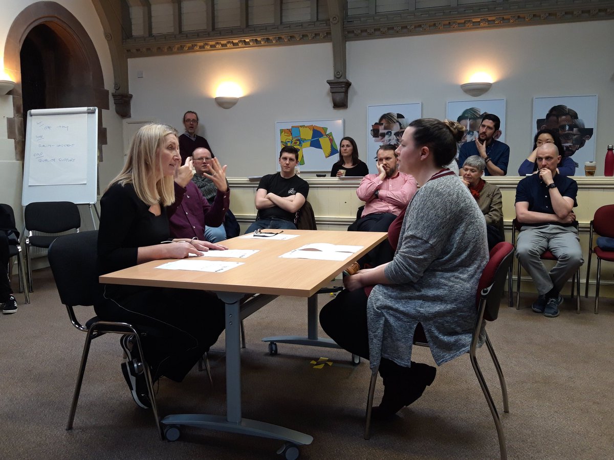 Alison taking part in job interview/working with interpreter scenario <a href="/designsproject/">DESIGNS</a>