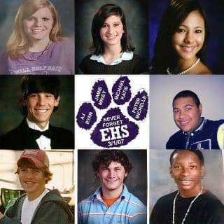 The eight Enterprise High School students who were killed by an EF-4 tornado on this date in 2007.