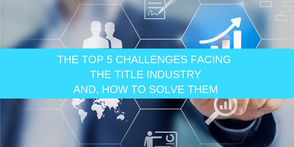 DataTraceTitle's tweet photo. Find out what are the top 5 challenges facing the title industry are and learn how to solve them on our next #Datatrace #titletuesdays #webinar. Stay ahead of your competition in 2019! #realestatedata #titleindustry #titleagents 
https://t.co/BGlukJOKDA https://t.co/gSLxWNDHf8