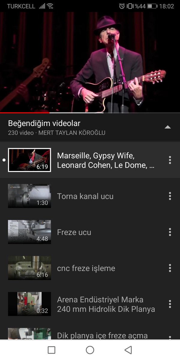 Beğendiğim video dizisi ektedir.