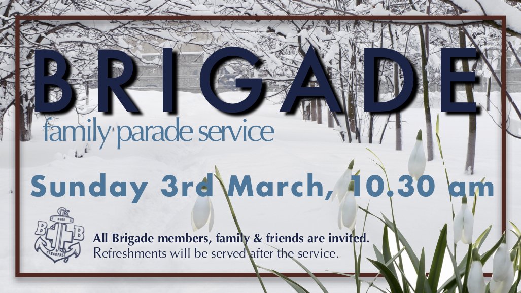 GraceCCTipton's tweet photo. Our Brigade Family Service is this Sunday, 10.30am.
Everyone is welcome, especially members of our Anchors, Juniors and Company Section and their family.
#3rdWestBrom #Tipton #GCCSundayAM https://t.co/8v8ql9JZul