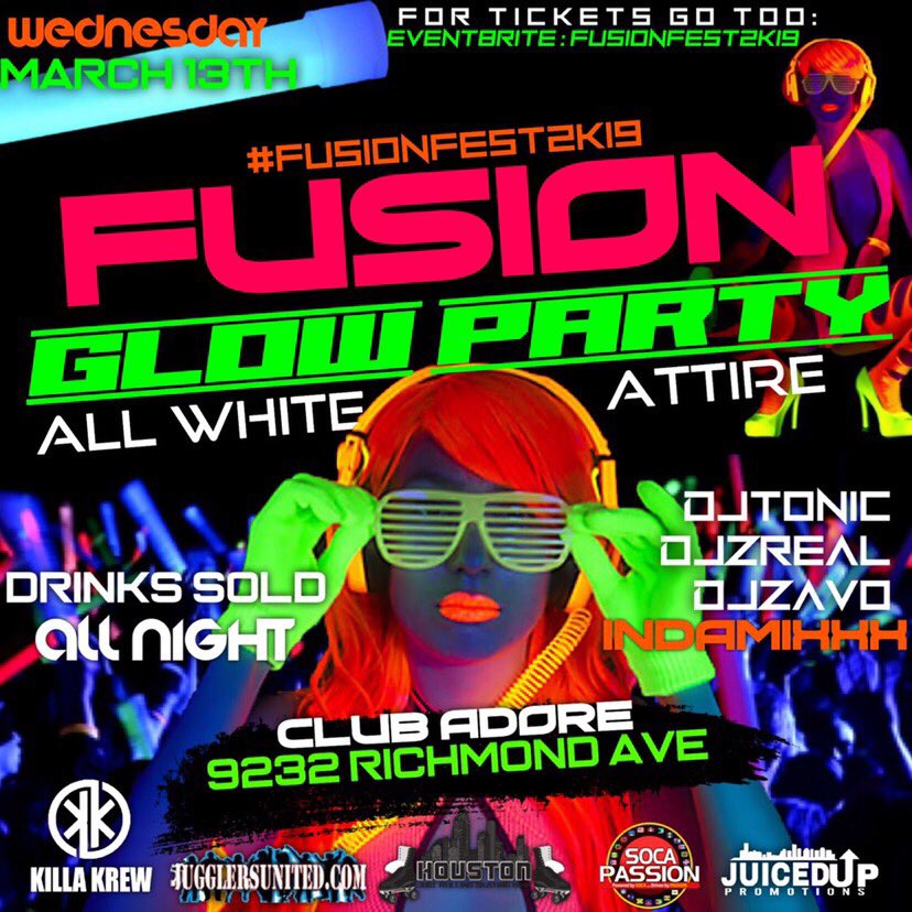 kaeg63's tweet photo. #FUSIONFEST2k19 MARCH 13 🚨 PURE VYBZ IN ALL WHITE ATTIRE🇱🇨⚪️ Waistline Wednesday ONLY AT #FUSIONFEST2k19 9232 Richmond Ave📍🍾DRINKS ALL NIGHT 🥂 #ALLWHITE ⚪️  #juiceduppromo #Springbreak19 hit up @ for PRESALES or hit the link in my BIO 👀 or get taxed at the door 🗣 https://t.co/9QlAuIC7fB