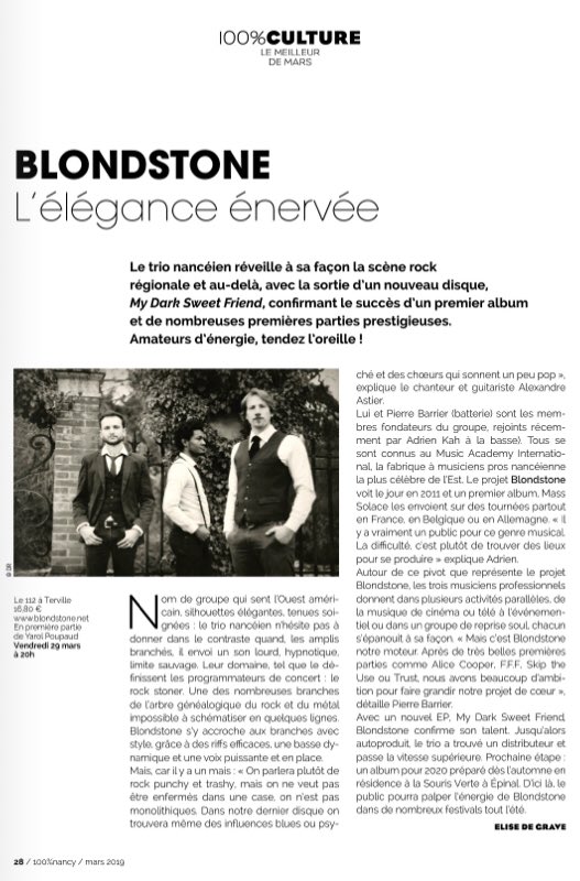 Blondstone (@blondstone) on Twitter photo ITW pour <a href="/100pour100Nancy/">100% Nancy</a>
Merci à Elise Degrave 🙏
centpourcent-nancy.fr/mags/2019-02-2…
<a href="/100pour100Nancy/">100% Nancy</a> @Gueulard_Plus <a href="/lautrecanal/">L'Autre Canal</a> <a href="/100prcentVosges/">100% Vosges</a> <a href="/HalleVerriere/">Halle Verrière de Meisenthal</a> <a href="/rodio/">leen</a> <a href="/CiteMusicale/">Cité musicale-Metz</a> <a href="/JardinduMichel/">Jardin du Michel</a> @njpfestival <a href="/lsvsourisverte/">La Souris Verte</a> <a href="/le_brise_glace/">Le Brise Glace</a> <a href="/GDP/">Gérard Drouot Productions</a> @Prod_LABEL_LN <a href="/3C_Tour/">3C</a> <a href="/ragetour/">Rage Tour Booking</a> ITW pour <a href="/100pour100Nancy/">100% Nancy</a>
Merci à Elise Degrave 🙏
centpourcent-nancy.fr/mags/2019-02-2…
<a href="/100pour100Nancy/">100% Nancy</a> @Gueulard_Plus <a href="/lautrecanal/">L'Autre Canal</a> <a href="/100prcentVosges/">100% Vosges</a> <a href="/HalleVerriere/">Halle Verrière de Meisenthal</a> <a href="/rodio/">leen</a> <a href="/CiteMusicale/">Cité musicale-Metz</a> <a href="/JardinduMichel/">Jardin du Michel</a> @njpfestival <a href="/lsvsourisverte/">La Souris Verte</a> <a href="/le_brise_glace/">Le Brise Glace</a> <a href="/GDP/">Gérard Drouot Productions</a> @Prod_LABEL_LN <a href="/3C_Tour/">3C</a> <a href="/ragetour/">Rage Tour Booking</a>