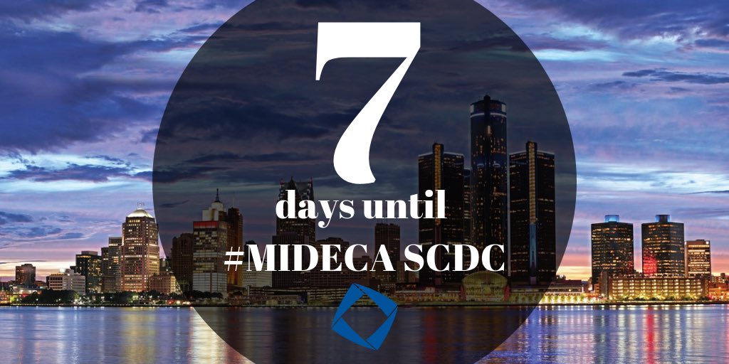 MichiganDECA's tweet photo. Only 7 days left until the State Career Development Conference in Detroit!! 🔹🎉 Some suggestions to get #ReadyForIt this weekend... 
1. Join district council using the link: https://t.co/Qo7R4eAvCp
2. Perfect your killer role play smile 
3. Show us your best #MIDECA memory https://t.co/uj0f2YjHbV