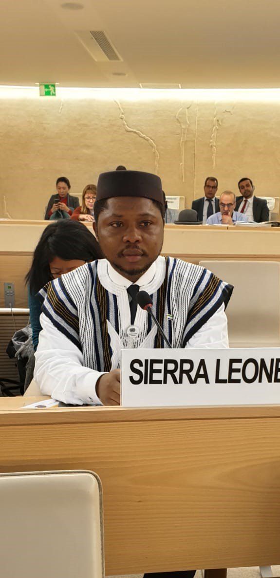 Ambassador Gberie and the DPR, Mr Saffa, attend the National Dress Day at the UN in Geneva in native colourful native attire. <a href="/lagberie/">Lansana Gberie</a> <a href="/samuelsaffa1/">Samuelsaffa1@gmail.com</a>