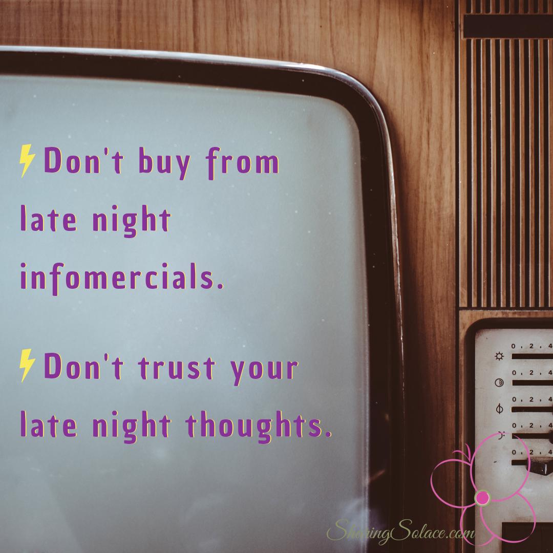 SharingSolace's tweet photo. Even being a night owl I know not to trust everything I think and feel late night... #SharingSolace #bgr8ful #Friday https://t.co/grUBHCnRfq