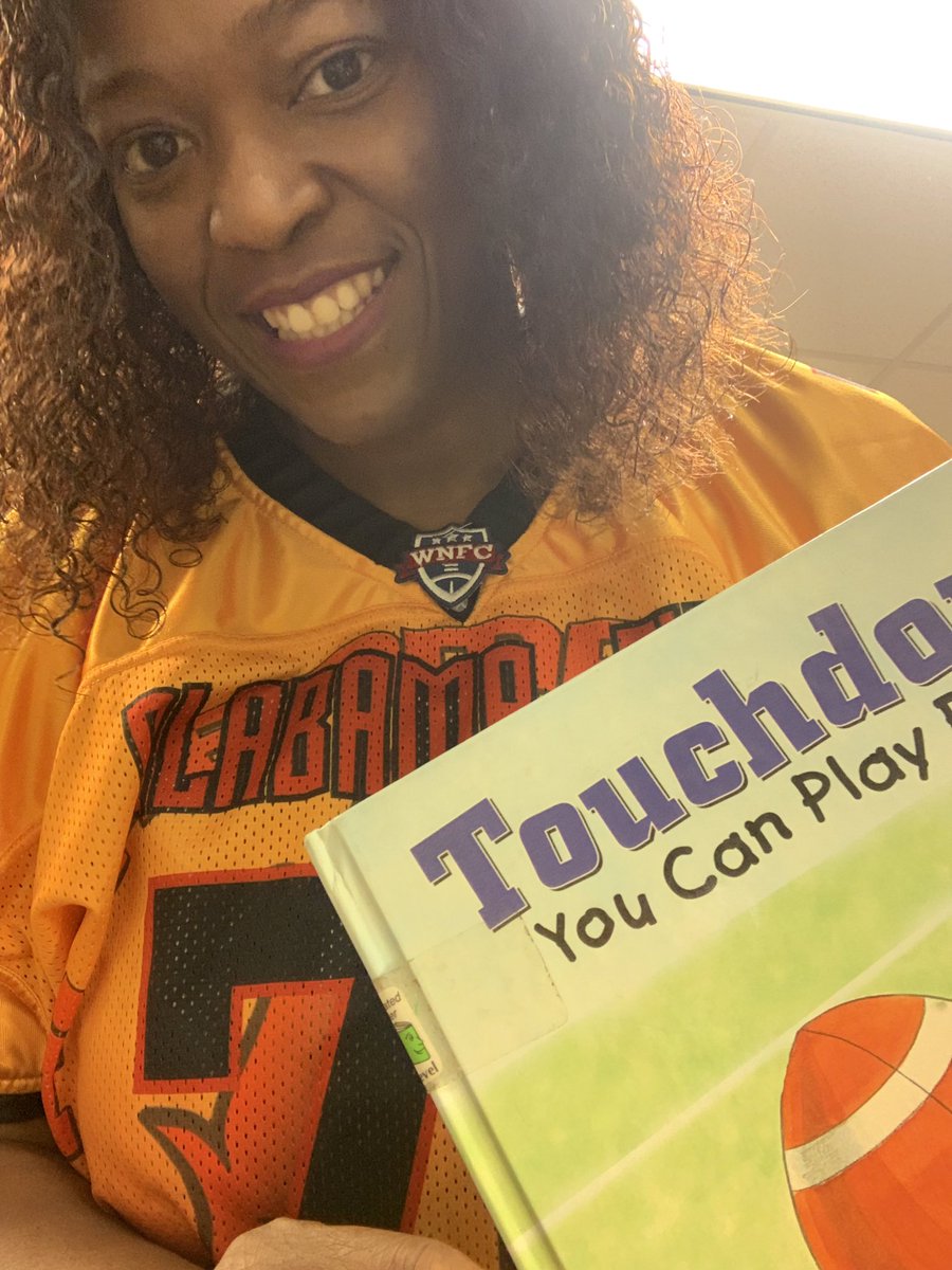 AlabamaFire's tweet image. General Manager, Christy Shepard, got a chance to “tackle reading” at Coldwater Elementary. She was able to read “Touchdown! You can play football” to some students. The story includes girls breaking barriers. #ALFIRE #WNFC #TACKLEREADING ##BREAKINGBARRIERS @wnfcfootball