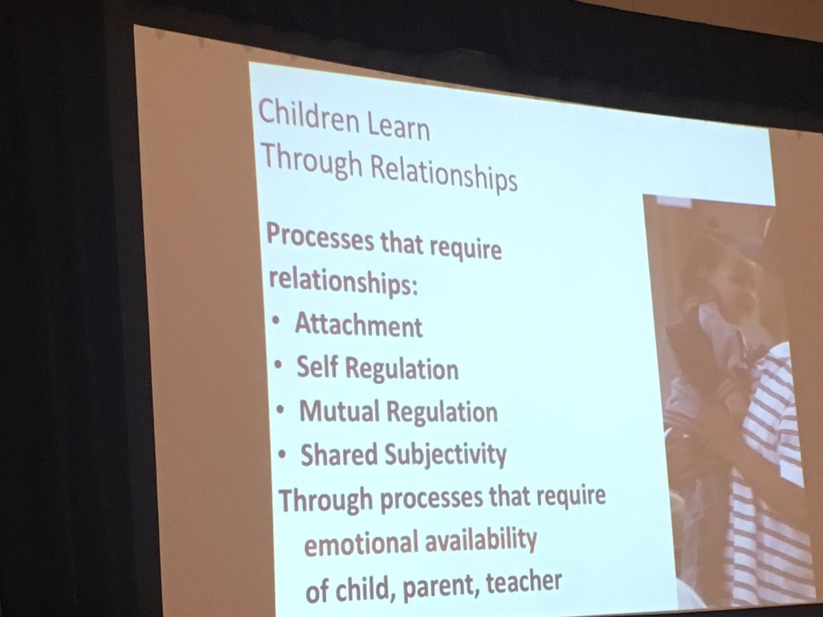 MKJprofessional's tweet photo. @BrazeltonTouchp   True for children, true for all humans.  #SECA2019 #SECAconference #EarlyChildhood #earlyed https://t.co/TNosULbVPB